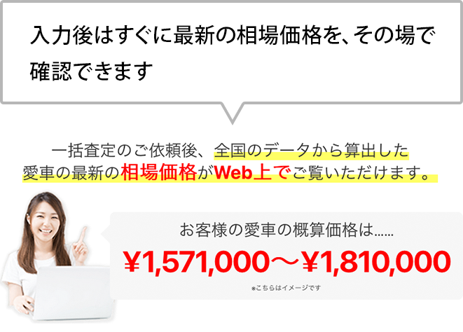 ナビクルの金額提示画面